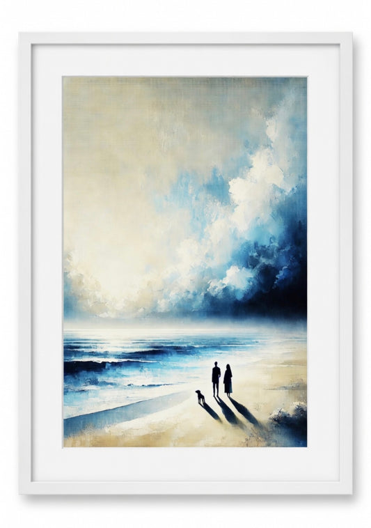 Seascape at Daybreak A4 Print in Mount