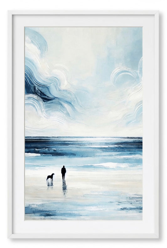 Seascape at Daybreak A4 Print in Mount