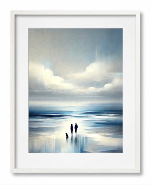 Seascape at Daybreak A4 Print in Mount